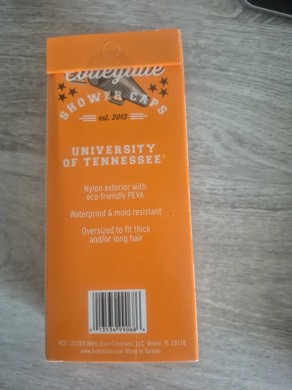 University of Tennessee Orange Shower Cap